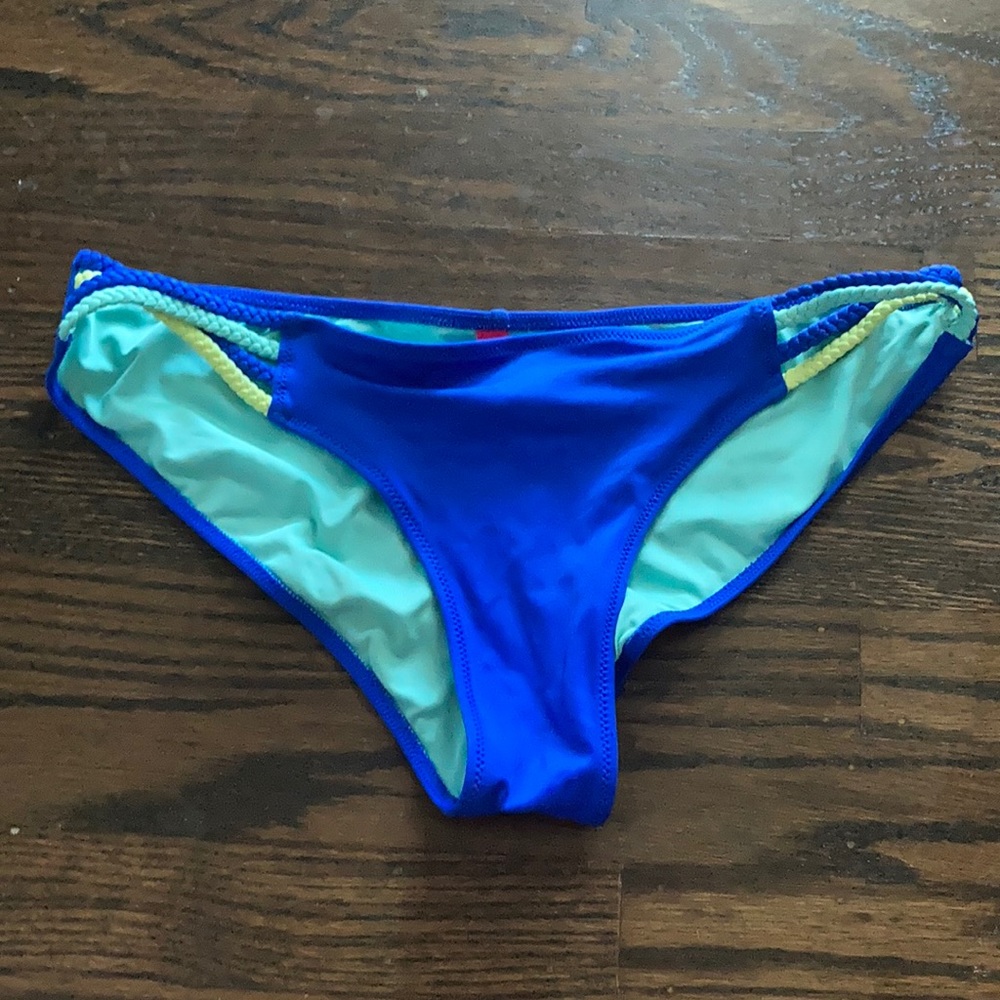 Blue bikini bottoms